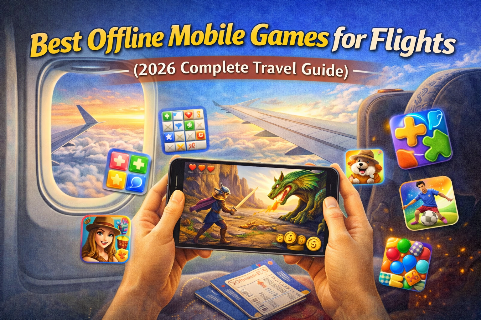Best Offline Mobile Games for Flights (2026 Complete Travel Guide)